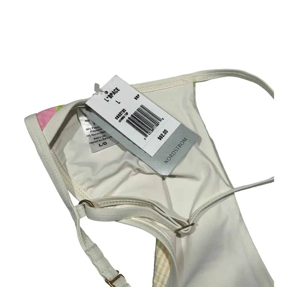 NWT! L*Space Gemma Bikini Top in BubbleGum Pink - Size Large